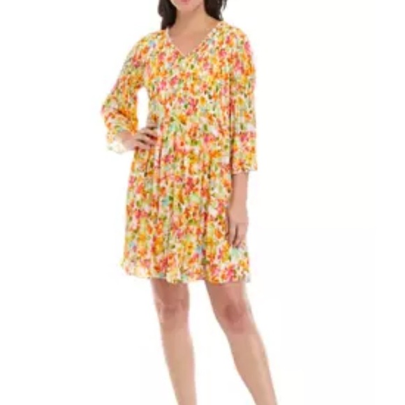 Emma & Michell Floral Summer Dress NWT Size 2X - Picture 1 of 7
